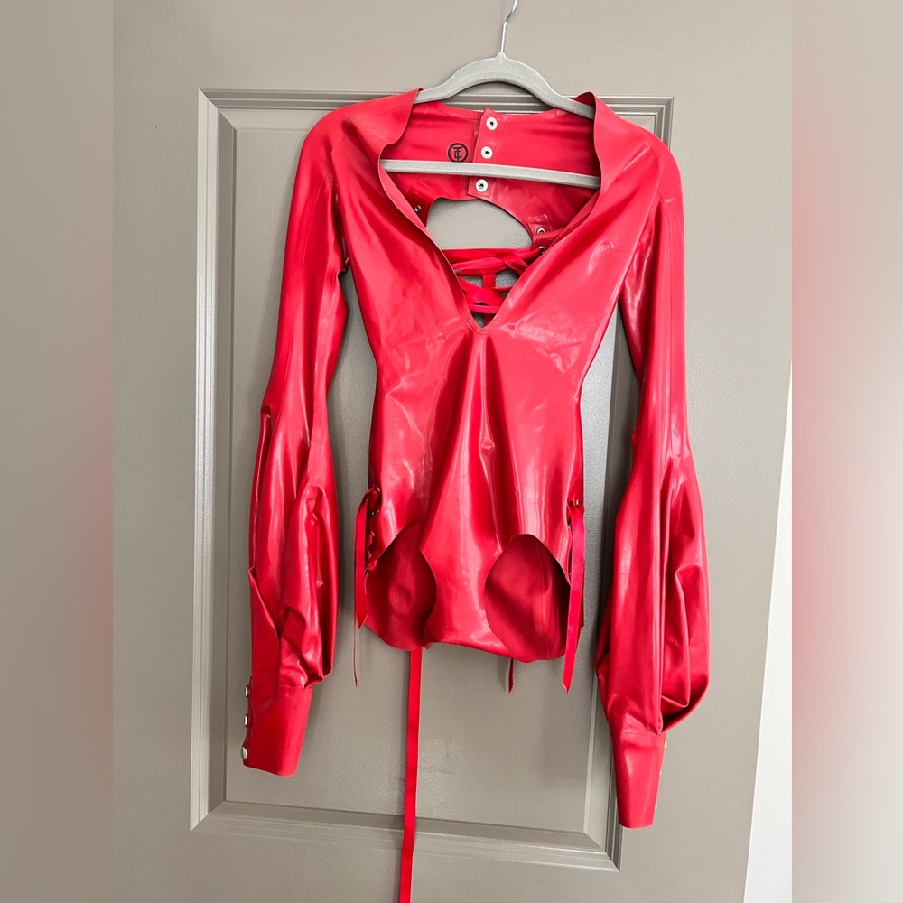 Red Latex Body Suit